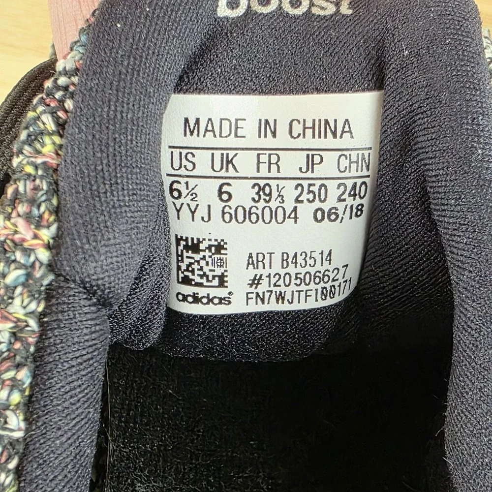 Adidas‎ Ultra Boost 3.0 Sneakers Womens 8 Youth 6.5 Core Black Carbon Ash Shoes